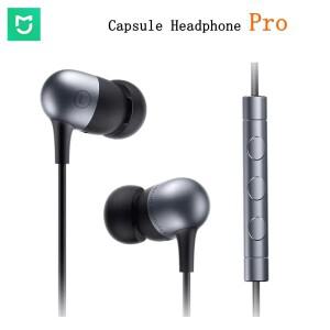 MIJIA 캡슐 헤드폰 프로 3.5mm 인이어 스테레오 헤드셋 마이크 와이어 컨트롤 이어폰 (샤오미, ,  폰용)
