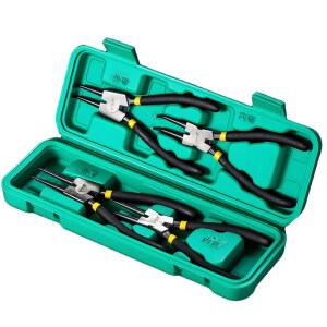 스냅링플라이어 4pcs 다기능 내부 외부 펜치 고정 클립 오토바이 수리 스냅 서클립 이중 목적 핸드