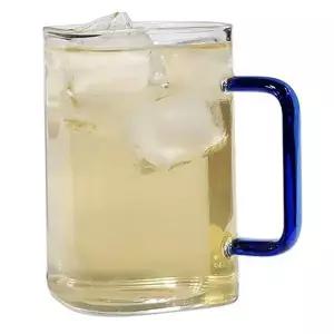 swK 블루 유리 물컵 550ML 마시피렌체 찻잔 커피잔 머그잔 예쁜컵 찻찬