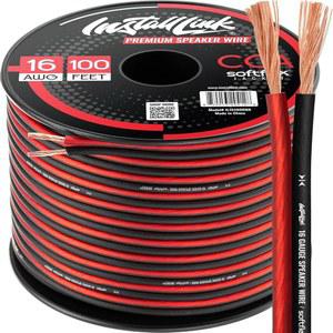 16 AWG 게이지 스피커 와이어 케이블 스테레오, 자동차 또는 홈 시어터, CCA(100피트) 설치 링크