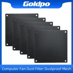 5PCS 80mm 90mm 120mm 140mm Cuttable 검정색 PVC PC 팬 먼지 필터 방진 케이스 컴퓨터 메쉬 냉각 초 미세