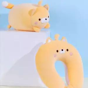 딜로그? 차량용 U형 목쿠션 비행기 여행용 고양이 목베개 쿠션