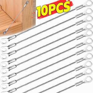10/1Pcs Thicss 스테인레스 스틸 와이어 아일렛 간판 고정 로프 케이블 테더 체인 낙하 안전 끈 끝단