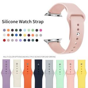 Apple Watch 스트랩 38/40/41mm42/44/45/49mm 스포츠 팔찌 iwatch에 최적한 실리콘 남성용 및 여성용 시계