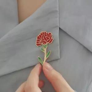 (올핀)카네이션 브로치 어버이날 스승의날 꽃브로치