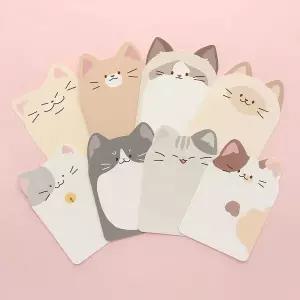 swK 우편 8장 세트 카드 엽서 쪽지 편지지 고양이