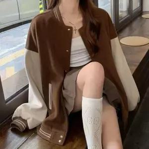 데일리 베이직 원컬러 여성 아우터 야구점퍼 LK-J020
