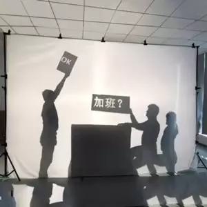 그림자극 천막 연극 무대 공연 차양 배경 화이트천