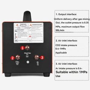 Ar CO2 가스 믹서 가스 혼합 기계 아르곤 아크 용접기 부품 CO2 아르곤 믹서 브랜드 도구