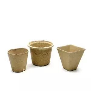 종이 펄프 화분 포트 육묘컵 삽목상자원형 8cm (10개) 종이
