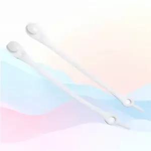 WL 노매듭 실리콘 12p 슈즈끈 무지개 끈없는 매듭없는