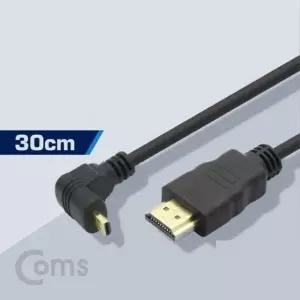 to 케이블 꺽임 BS359 변환젠더 마이크로 H 하향꺾임 30cm HDMI Micro