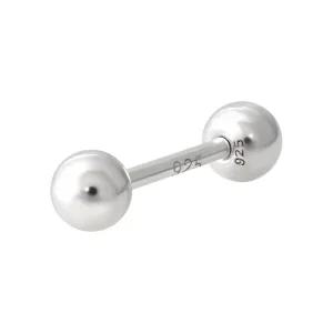 92.5 실버 3mm 볼 기본 은 피어싱