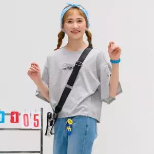 [국내당일]오션스카이 [2color]여아 스냅 포인트 반팔 T-SHIRT 티셔츠 반팔티 셔츠 - 멀티