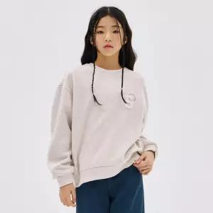 [국내당일]오션스카이 [2color]여아 S 로고 밍크 기모 맨투맨 - 멀티
