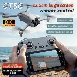 GT50 미니 5 프로 RC 드론 8K HD 듀얼 카메라 WiFi GPS 20분 비행 항공 촬영 쿼드콥터 원격 제어 U