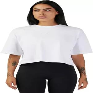 폭스 레이싱 여성용 워드마크 OS 크롭 TEE