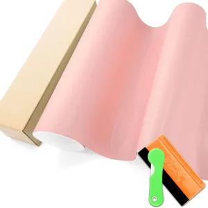 카네이션 핑크 울트라 매트 플랫 자동차 비닐 랩 차량 버블 프리 에어 릴리스(툴 세트 포함) 1FTX5FT