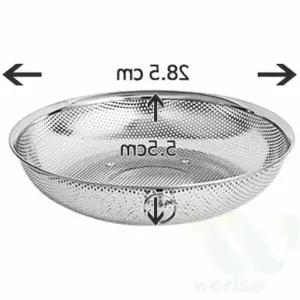 야채 바구니 대 28.5cm 채소받침 스텐망사 스텐망바구니
