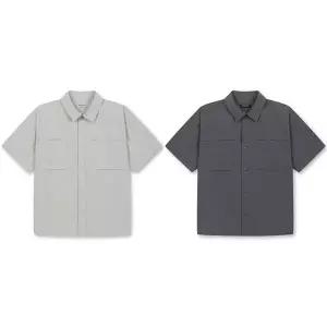 폴햄키즈 영스터 나일론 스판 똑딱이 단추 반팔 셔츠2color(택1) PYF2WC3710A