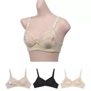 (비너스)자스민 노와이어 자수 노몰드 풀컵 AA컵 브라