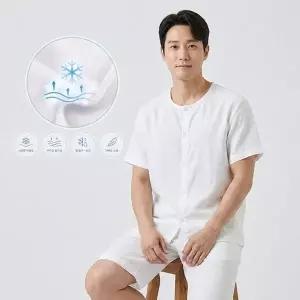 [하프클럽/]국내산 남성 새모시 전타상의 1매입 반팔런닝 여