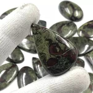 슈나야 주얼스 내추럴 드래곤 블러드스톤 보석 제작용 루즈 카보숑 반지 귀걸이 및 펜던트 목걸이용 힐링