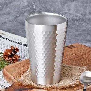 벌집 이중 스텐컵 2호 280ml 맥주잔 보냉보온컵 물컵
