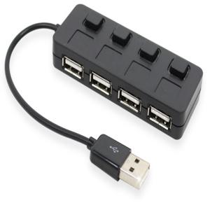 USB허브 멀티 스위치4포트 무전원 분배기 PC USB 확장