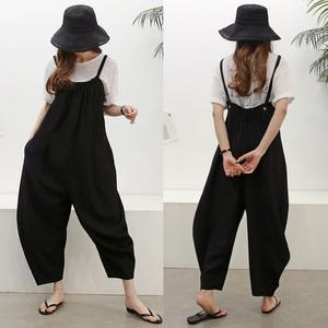 H_마리 벌룬 점프수트/멜빵바지/오버롤/배기핏/팬츠