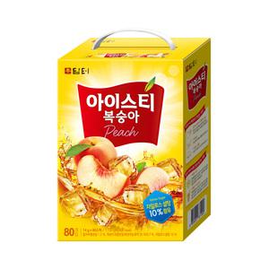담터 복숭아홍차 80입 아이스티복숭아