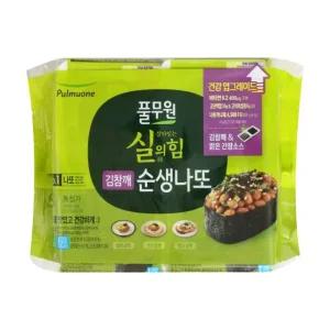 풀무원 김참깨 순생나또 8입세트 (43.5gx8입) 자취 부모님 아이들 간식 야식 술안주 348g 1개