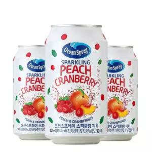 [오션스프레이] 스파클링 피치 크랜베리 캔  OceanSpray 340mlX24(CAN)