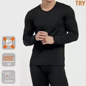 [하프클럽/]트라이 폴리기모남상하세트 남자 내복 기모 내의