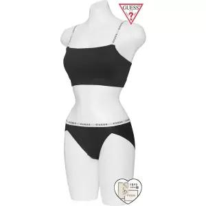 [게스언더웨어](의정부점)(선물포장)게스 컴포트쿨링 블랙 브라탑 팬티세트(OCWBR291BK/OCWBP291BK)