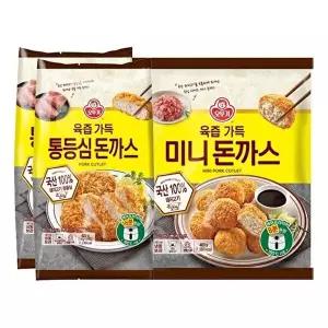 [오뚜기]오뚜기 통등심 돈까스 420g 2개 + 미니돈까스 400g 1개
