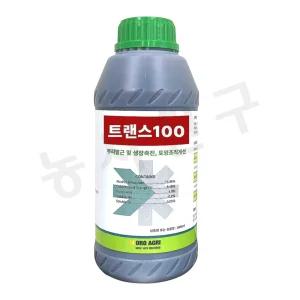 트랜스100 1L 토양 개량제 염류 산소 수분 공급 뿌리 농약 발근제 아님 흡비력 증진 과습 예방 고추 배추 마늘 양파