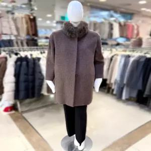 [조이너스]폭스퍼 모직 하프 코트 JAEW1WCH320