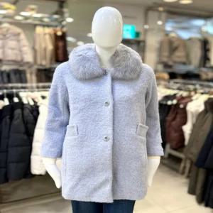 [조이너스]폭스퍼 카라넥 알파카 혼방 하프 코트 JAEW1WCH350
