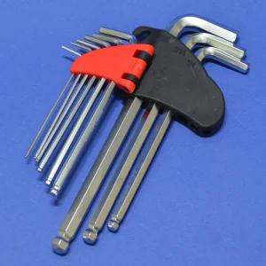 HW 세신 볼렌치세트 SB-BWCM9I 미국규격 9종 1.59mm-9.5mm 1013649 육각렌치 볼렌치