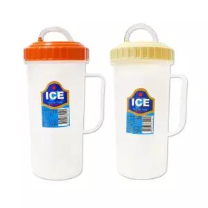 덕신 손잡이 빨대물컵 500ml 1개 아이보리/주황 빨대컵 색상 선택 환자용물컵