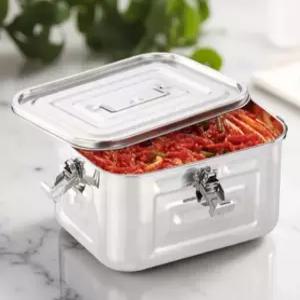 올스텐 김치통 스테인레스 스틸 다용도 밀폐 보관용기 사각