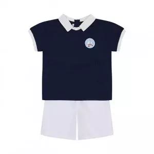 [롯데백화점]아가방 테오마린반팔5부상하(NAVY) 01S333009
