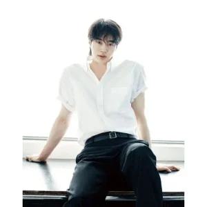 [갤러리아] [변우석] 옥스포드 반팔 셔츠(01046510)