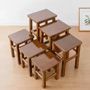 나무 식탁 티테이블 호두색 높은 벤치 체어 원목 북유럽 단단한 하이 의자 사각 접이식