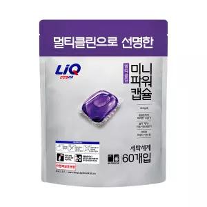 [유통기한 임박] 리큐 미니파워 캡슐세제 멀티클린 60입, 1개