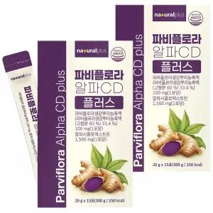내츄럴플러스 파비플로라 알파CD 플러스 15포 X 2개 액상스틱