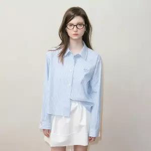 나이스클랍 LOGO EMBROIDERY STRIPE SHIRT X265PWB202