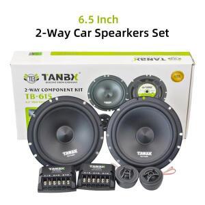 정품 1세트 6.5인치 차량용 스피커 12V  자동차 2웨이 최대 180W 풀레인지 주파수 카 컴포넌트