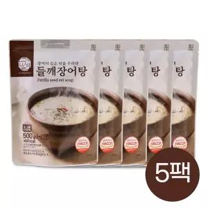 바다장어 30년 전통 보양식 들깨장어탕 500g (1~2인분) X 5팩 I